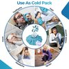 Ice Pack for Injuries Reusable: Ohuhu 3 Packs Ice Cold Packs Ice Bag Hot Water Hot & Cold Therapy Pain Relief for Knee Leg Injury No-Leak Breathable Waterproof Ice Bags 3 Sizes 6"/9"/11", Light Blue