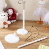 Toyvian 18 inches Doll Stands 4Pcs Adjustable Doll Display Stands Doll Support Stand Action Figure Stand Doll Bracket White Rack Organizers Dolls Accessories for Size 13inches - 18inches American Doll