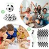 Equsion 80 Pcs Soccer Team Gifts Set Bracelets Soccer Ball Ballpoint Pens Foam Soccer Stress Balls Kick Up Soccer Cards Adjustable Soccer Bracelets for Sports Christmas Reward Birthday Party Supplies