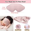 3D Eye Mask for Lash Extensions, Lash Sleeping Mask Eyelash Protector for Women, Light Blocking Deep Contoured Eye Covers for Sleeping with No Pressure Cup & Adjustable Strap for Sleep Yoga Travel