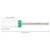 Pana Professional USA Ceramic White Small Barrel Bit Nail Drill (Grit: Coarse) 3/32" Shank Size