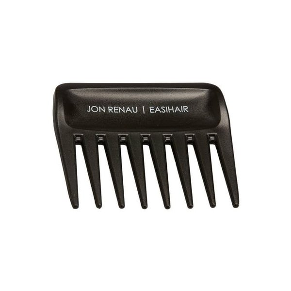 Jon Renau Wide Tooth Comb for Heat Friendly, Human Hair and Synthetic Wigs (2pcs), black
