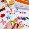 Gemscream 60 Pcs Plaster Painting Party Favors for Kids Birthday Party Supplies Animal Crafts for Kids DIY Painting Statues with Magnet Brushes Palette Organza Bag for Art Party Favor Bags(Insect)