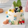Rileryan 8PCS Miniature Dogs House Figurines Tiny Puppy Dog Sets Animal Figures Home Desk Fairy Garden Decor Cake Toppers Christmas Birthday Gift