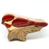Chickadee Bird Puzzle Box - All Natural Intarsia Wood Puzzle Box - Handcrafted with Secret Compartment