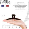 Camila Paris CP2371 French Hair Clip for Women, Narrow, Strong Hold Grip Double Teeth Girls Hair Claw Clips Jaw, Fashion Durable Styling Hair Accessories for Women, Made in France