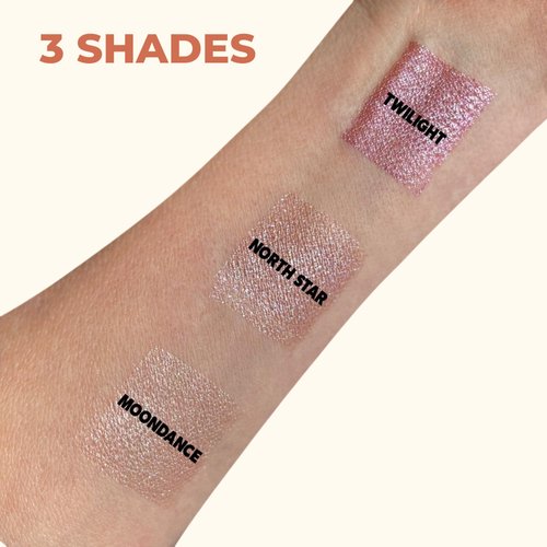 Beauty For Real Level Up Multi-Dimensional Liquid Eyeshadow, Twilight - Soft Burgundy with a Sprinkle of Pink Shimmer - Creaseless, Long-Wear Formula - Cruelty Free & Paraben Free - 0.135 fl oz