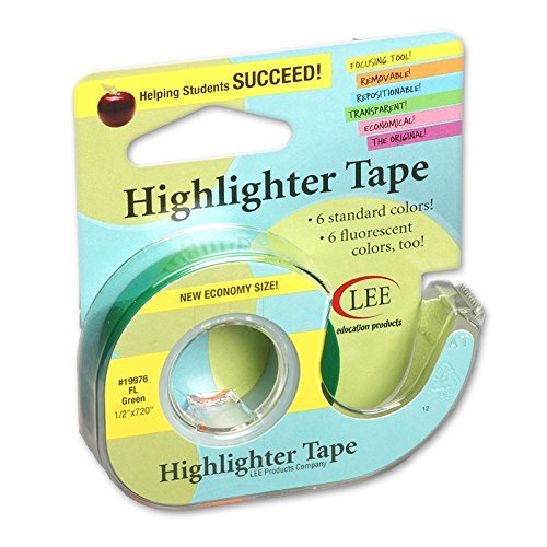 Fluorescent Highlighter Tape .5x720-Green