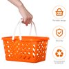 NUOBESTY 2pcs Mini Toy Shopping Basket Kids Grocery Basket with Handles Easter Eggs Baskets for Kids Toddlers Party Favors Kitchen Pretend Play Small Storage Basket Toy