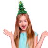 Outyua Christmas Headbands Holiday Headbands Santa Hat Headband Xmas Tree Headband Hair Accessory for Women or Girls (Green)