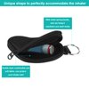 Beautyflier Asthma Inhaler Case Holder Travel Handy Mini Bag for Adults and Kids, Does Not Include Inhaler (Black)