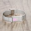 mnmoom Medical Alert Bracelets for Women Adjustable Stainless Steel Mesh lymphedema alert Bracelets with engraved NO BP/IV/NEEDLES THIS ARM-silver