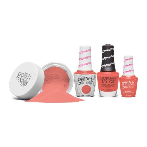 Gelish Mini Gel Clueless Collection (Driving In Platforms) Orange Gel Nail Polish, Orange Gel Polish, Nail Colors, 0.3 ounce