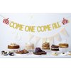 Come One Come All Banner, Circus 1st Birthday Party Decorations, Carnival Theme Party Clown First Birthday Decoration, Circus Tent Big Top Theme Baby Shower Party Supplies Gold Red