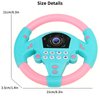 VINGVO Toy Steering Wheel, Simulated Driving Controller Electric Early Learning Educational Sounding Toy Pretend Driving Seat Toys for Children Boys and Girls, Kids Interactive Toys,