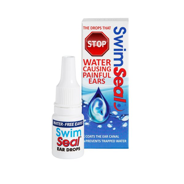 SwimSeal All Natural Swimmer's Ear Drops for Daily Use Rather Than Alcohol Drops or Earplugs. Avoids Earache & Blocked Ears from All Water Exposure for All Ages.