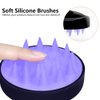 MCIGICM Hair Scalp Massager Shampoo Brush: 2 Pack Wet and Dry Hair Scalp Brush Soft Silicone Head Scrubber Dandruff Brush for Women Men or Pets
