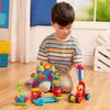 Battat- Bristle Blocks- STEM Interlocking Building Blocks- 54 pc Playset- Reusable Storage Bucket- Developmental Toys for Toddlers & Kids- Jungle Advetures- 2 Years +