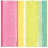 Amscan Party Tableware Sunny and Pink Spring Stripe Beverage Napkins, 16 Ct. | 5" x 5", Multicolor