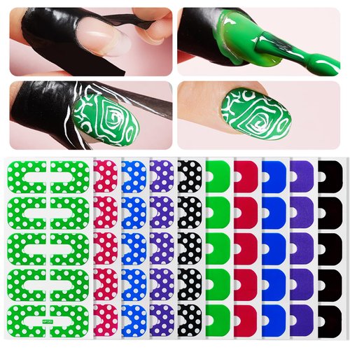 Makartt 100pcs Nail Protector, Gel Nail Polish Protector For Fingers, Peel Off Barrier, Skin Cuticle Protector For French Nail Stickers Stamp Painting Manicure Nail Art Supplies Accessories Design DIY