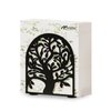 YAJIACLONE Tree of Life Black Metal Napkin Holder for Table，Stocking Stuffers for Adults Men,Christmas Gifts for Women,Napkin Holders for Paper Napkins with Sturdy & Quality Material, Cushioned Base.