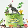 Dinosaur Birthday Decorations - Dinosaur Cake Toppers With Mini Hat - Funny Dino Cake Decoration Party Supplies Gift Ideas for Boys Girls Kids
