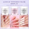 Saviland Acrylic Nail Kit: Professional Acrylic Nail Kit 15g Clear/White/Pink Acrylic Powder nail Kits Acrylic with Everything Monomer Liquid Acrylic Nail Brush Nail Forms Dappen Dish Gift Set