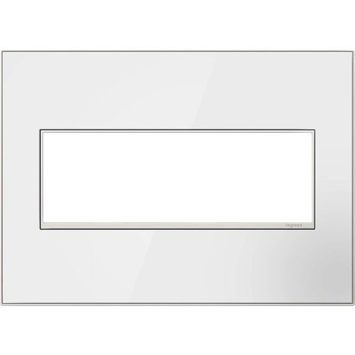 Legrand adorne Mirror White, 3-Gang Wall Plate, AWM3GMW4
