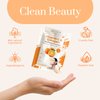 Clear Beauty Vitamin C and Collagen Sheet Face Mask - Diminishes Fine Lines & Wrinkles, Lifts & Hydrates Skin, Brightening Sheet Mask - Cruelty Free Korean Skin Care For All Skin Types