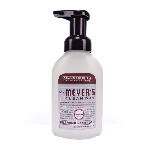 MRS. MEYER'S CLEAN DAY Foaming Hand Soap, Lavender Scent, 10 Fl oz (Pack of 1)