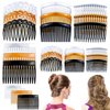 REDANHA Hair Comb 24 Pieces, Lightweight Plastic 11/15/16/25 Teeth Comb for Women Girls Hairstyle Accessories, French Twist Hair Combs in 4 Sizes