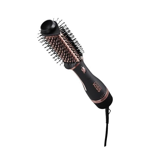 KISS Volume Boosting Hot Air Brush, Maximum Root 3X Ceramic Volumizer &amp; Blow Dryer, One-Step Hair...