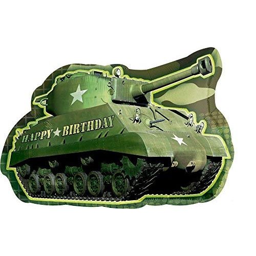 Army Tank Camouflage Party Supplies Birthday Balloon Bouquet Decorations