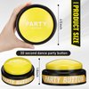 Silipull Dance Party Button with Music Sound Christmas Button Desk Toy with Gift Box for Office Adults Classroom Buzzers Novelty Fun Gag Gifts Toys Decor Gadget, 4.5 x 4.5 x 1.5 Inch(Yellow)
