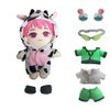 KILA MILA Saiki K Plush Stuffed Toy Cute Kawaii plushie Doll Figure Merch 8" (Two Sets of Removable Doll Clothes) (Black White)