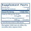 Allergy Research Group B12 Adenosylcobalamin Supplement - with Folic Acid, Vitamin B12 3000 mcg, Folate, Pure B12, Vegetarian Lozenges - 60 Count