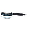 Tion Boar Bristle Hot Vent Brush with Nano Ionic Ceramic Plate Brush Made in Korea/Detangling Normal Brush Function and Wet Hair Quick Dry, Curly Hair Smoothing Brush