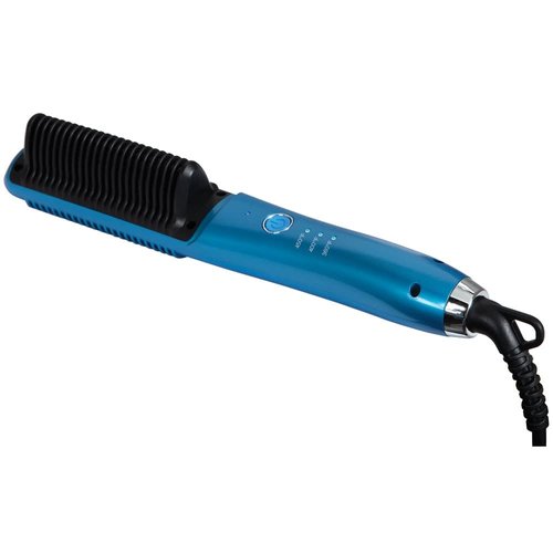 ForPro Professional Collection Expert Salon Hair Straightener Brush, Ultra-Fast Nano Ceramic Heater with 3D Heating Teeth, 3 Heat Settings, Auto-Off