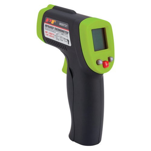 Performance Tool W89721 Non-Contact Digital Laser Infrared Thermometer, Orange and Black With 12:...