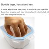 2Pcs Nail Soaking Bowl Acetone Proof, Soak off Gel Polish Remover, Soak off Bowls for Acrylic Nails, Dip Powder Soak off Remover for Home and Salon use