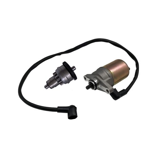 SHUmandala Starter Motor and Drive Bendix for GY6 47cc 49cc 50cc Scooter Moped for Chinese Atv Go Karts for Taotao for Sunl for Roketa for Tank for Jcl
