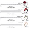 Frienda 16 Pack Ring Sizer Adjuster for Loose Rings Women 4 Sizes Invisible Plastic Rings Sizers with Polishing Cloth