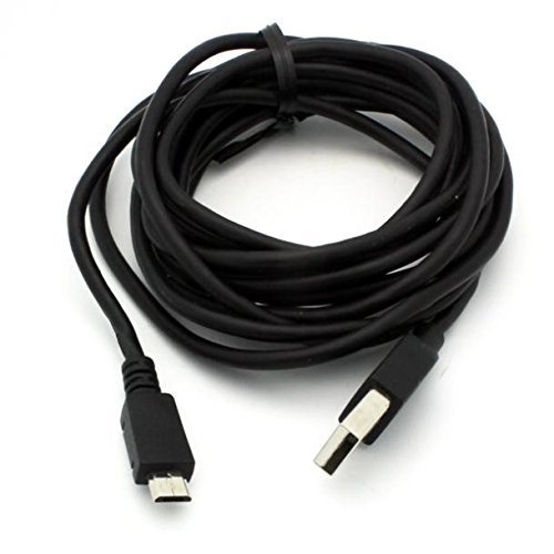 LG K20 Plus Compatible Black 9ft Long USB Cable Rapid Charge Power Wire Sync Micro-USB Data Link Cord Supports Fast Charging