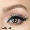 MoxieLash - Sassy Lash - Set of Premium Magnetic Eyelashes - Mid-Level Drama Volume - Mink Lashes for Deep-Set, Hooded, Almond and Monolid Eye-Shapes - Eyeliner Not Included