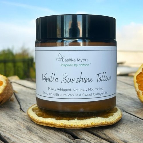 Generic 9oz Grass Fed Beef Tallow Cream - Vanilla, Natural Baby Lotion, Tallow Skin Moisturizer - 100% handmade by FitLifewithBee