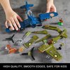 WW2 Military Plane Building Sets Compatible with Lego, Create US F4U & UK Spitfire Fighter Jet Models Toys, Great Army Airplane Aircraft Gifts for Boys Kids