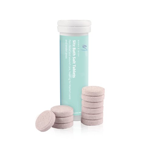Sitz Bath Salt Tablets for Postpartum Care | Postpartum Essentials Pack of 10 Sitz Bath for Postpartum Care | Postpartum and Hemorrhoids Recovery | Natural Salts & Minerals Postpartum Bath Soak