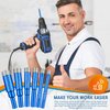Dry Diamond Drill Bits Set 6 PCs Small Diamond Hole Saw Kit for Granite Marble Porcelain Tile Ceramic Stone Glass Hard Materials (not for Wood) Round Shank 1/4, 5/16, 3/8, 1/2, 9/16, 5/8 inch