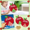 Dispowreath 24 Sets Color Your Own Back to School Craft Wheel, First Day of School All About Me Apple Craft Activity Kit for School Home Classroom Supplies