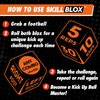 SKILL BLOX Soccer Kick Up Training Dice (2 pcs) - Football Soccer Gifts - Soccer Ball Juggling Skills. Soccer Gifts for Boys and Soccer Gifts for Girls. Teenage Boys Gifts. Keepy Uppy Soccer Training